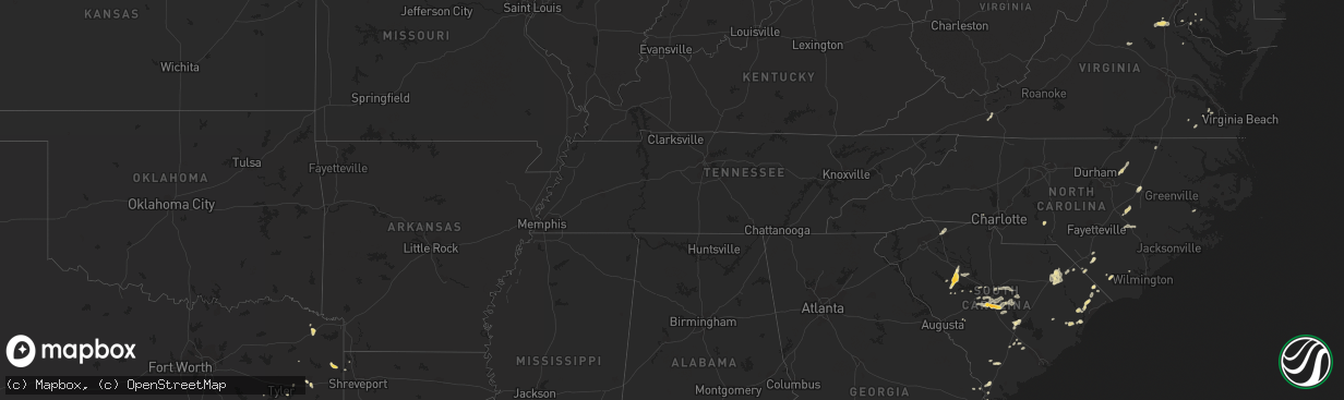 Hail map in Maryland on May 15, 2012