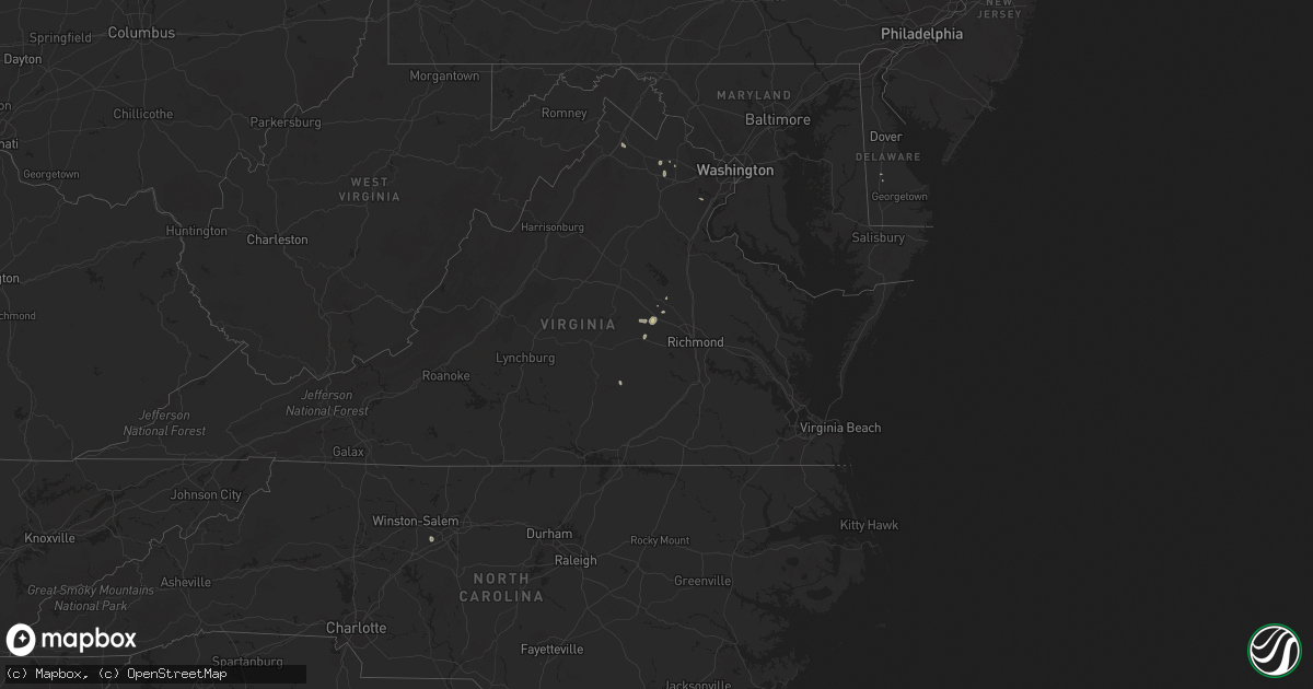 Hail map in Delaware on May 16, 2011