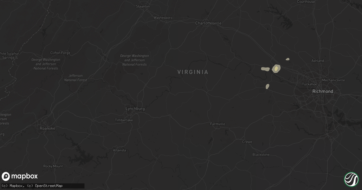 Hail map in Woodbridge, VA on May 16, 2011
