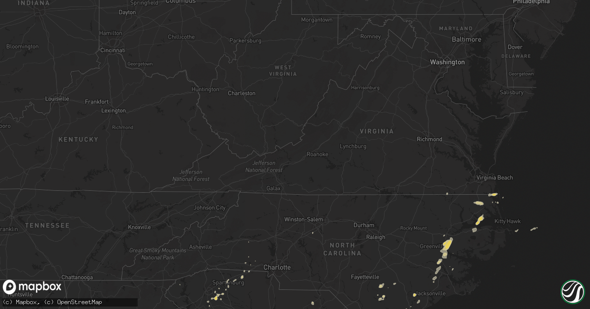 Hail map on May 16, 2012