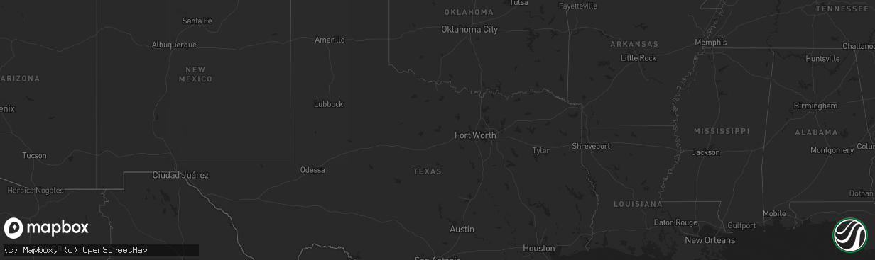 Hail map on May 17, 2011