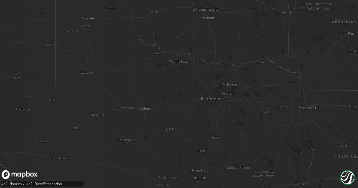 Hail map on May 17, 2011