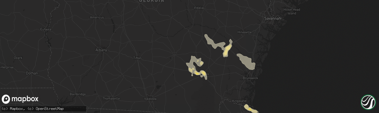 Hail map in Deltona, FL on May 17, 2012
