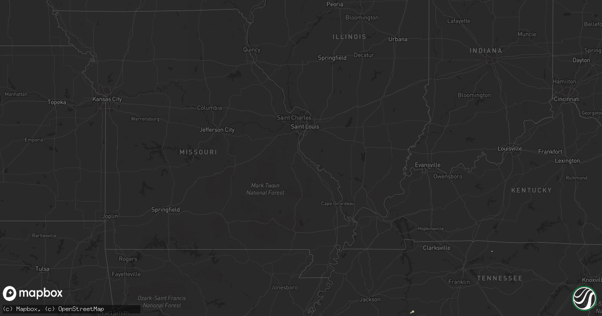 Hail map in Virginia on May 17, 2012