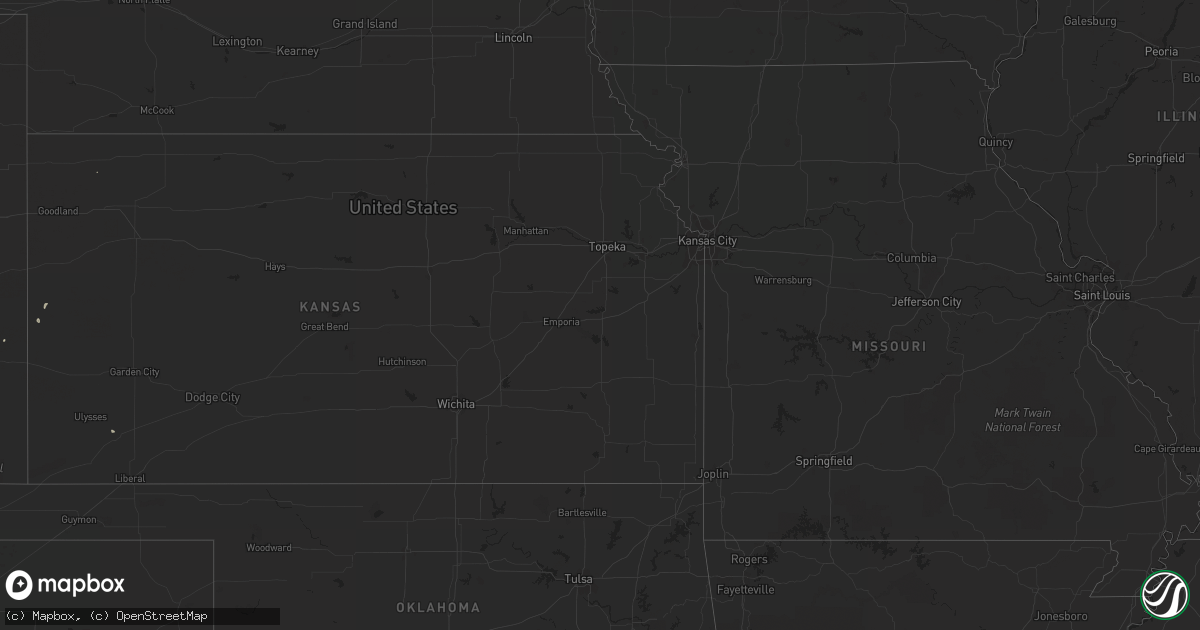 Hail map on May 17, 2012