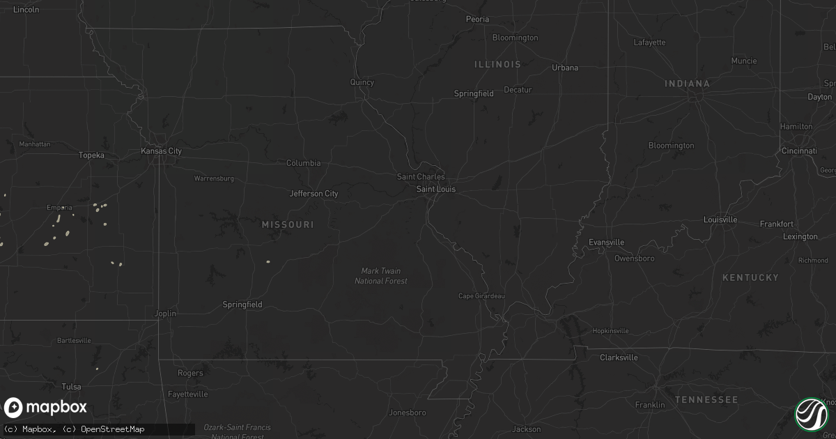 Hail map in Maryland on May 18, 2011