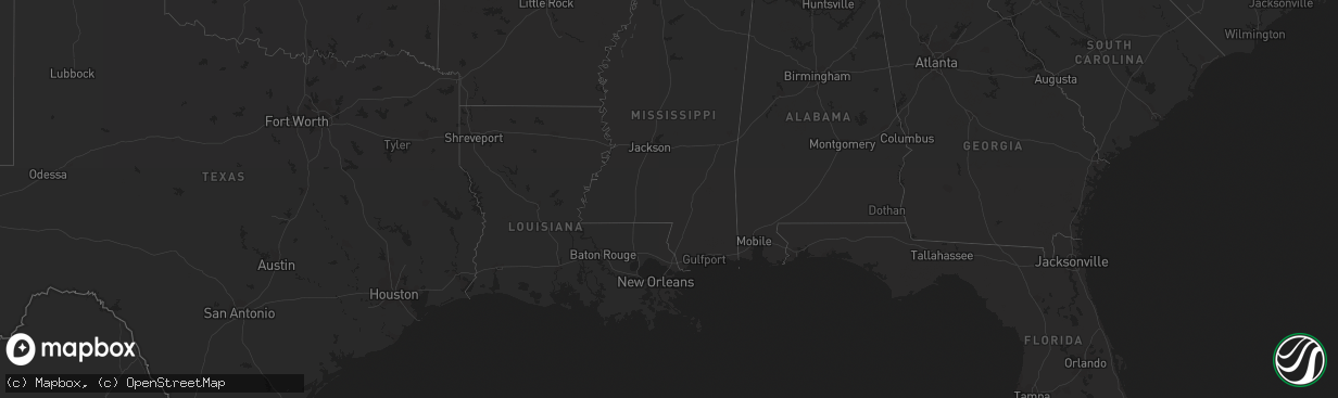 Hail map on May 18, 2011
