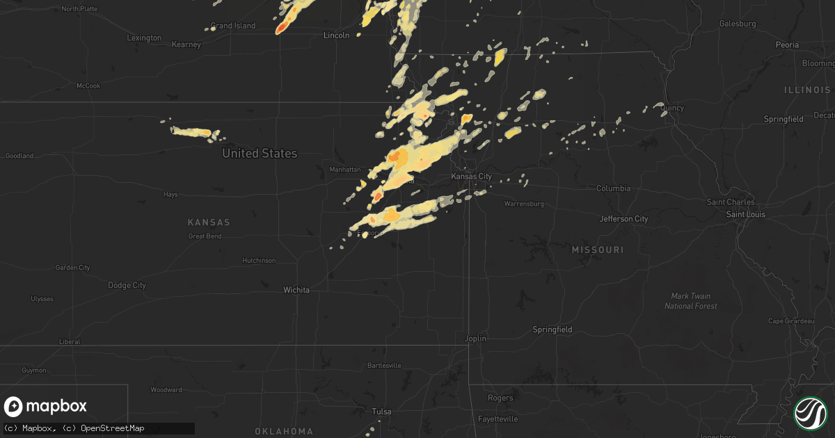 Hail map in Oklahoma on May 21, 2011