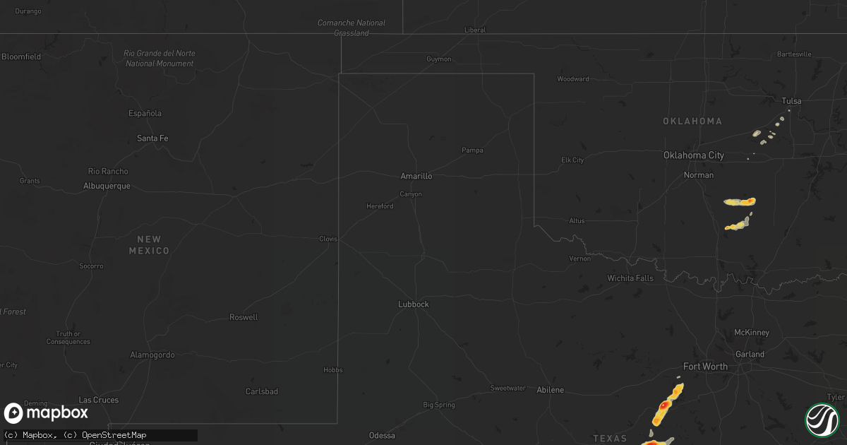 Hail map on May 21, 2011