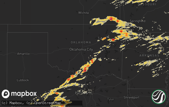Hail map preview on 05-22-2011