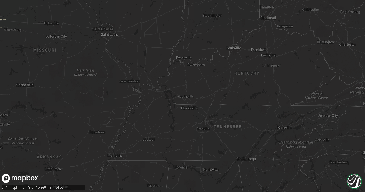 Hail map in Virginia on May 24, 2012