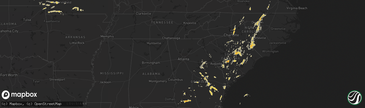 Hail map on May 27, 2011