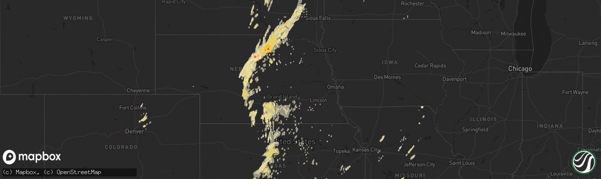 Hail map in Minnesota on May 30, 2011