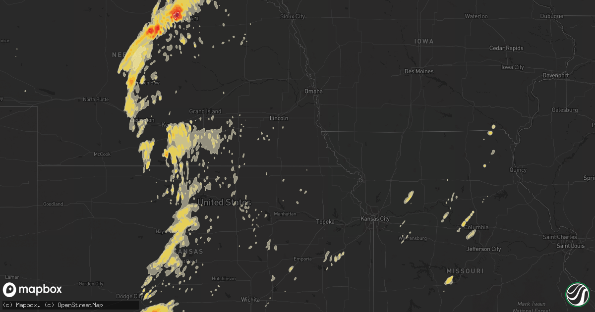 Hail map on May 30, 2011