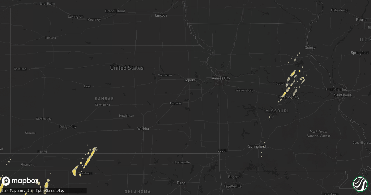Hail map on May 31, 2011
