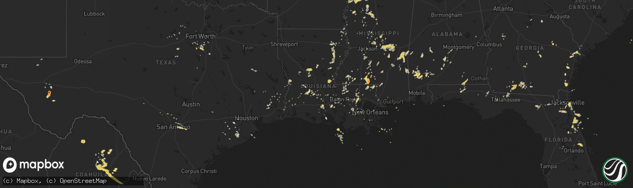 Hail map on May 31, 2012