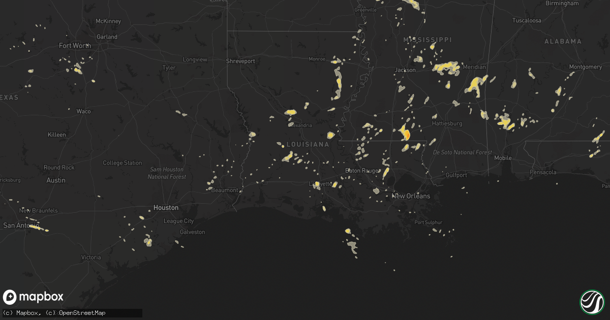 Hail map on May 31, 2012
