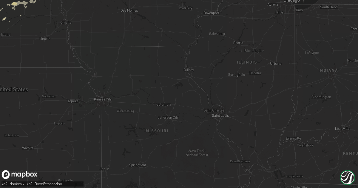 Hail map in Louisiana on June 3, 2011