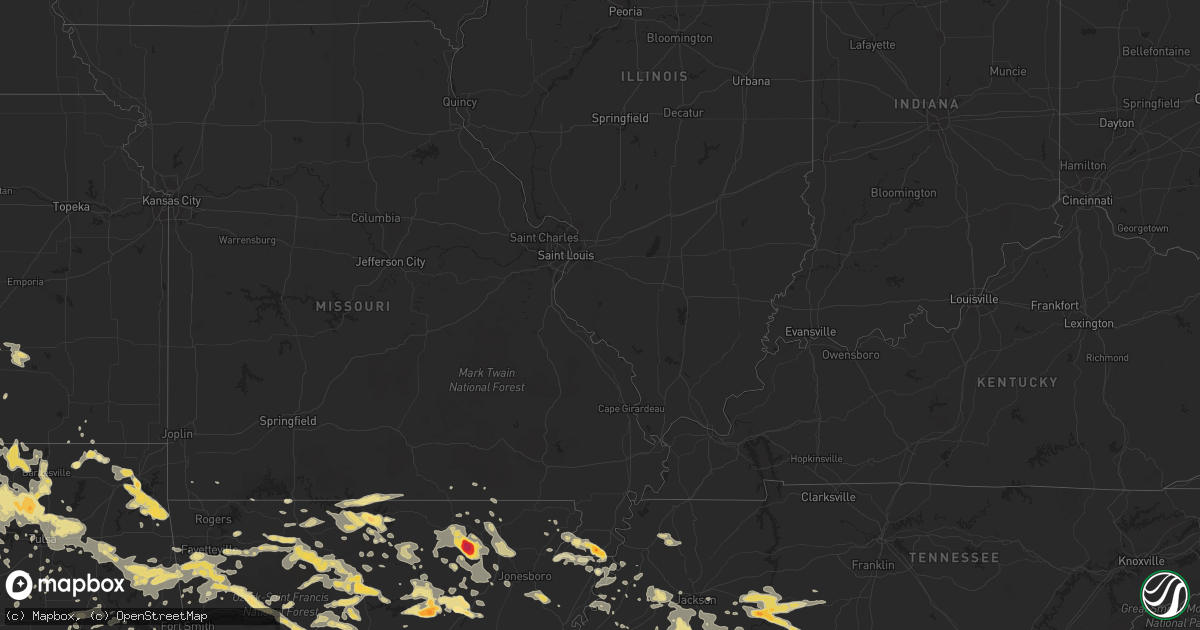 Hail map in Georgia on June 3, 2012