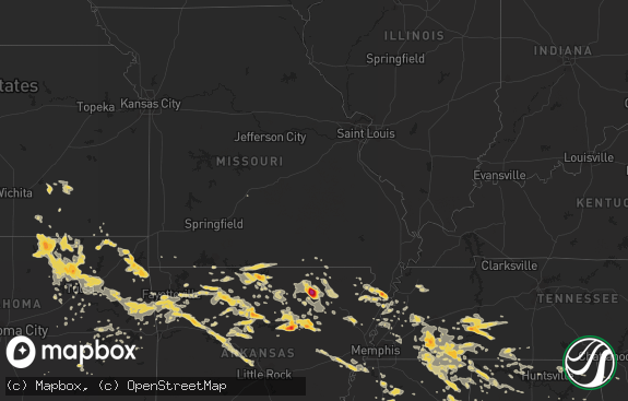 Hail map preview on 06-03-2012