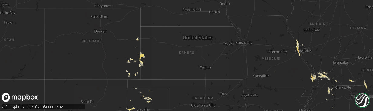 Hail map in Illinois on June 4, 2012