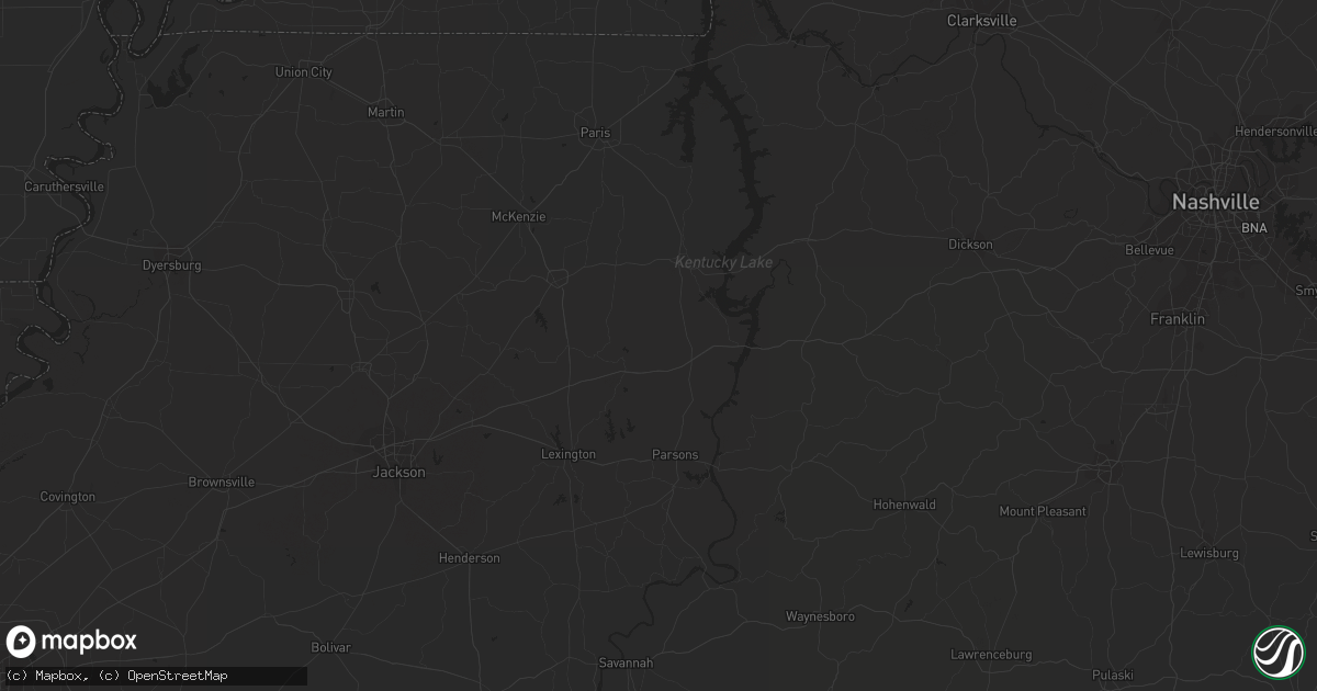 Hail map in Jacksonville, FL on June 6, 2011