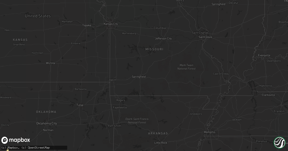 Hail map in Colorado on June 6, 2012