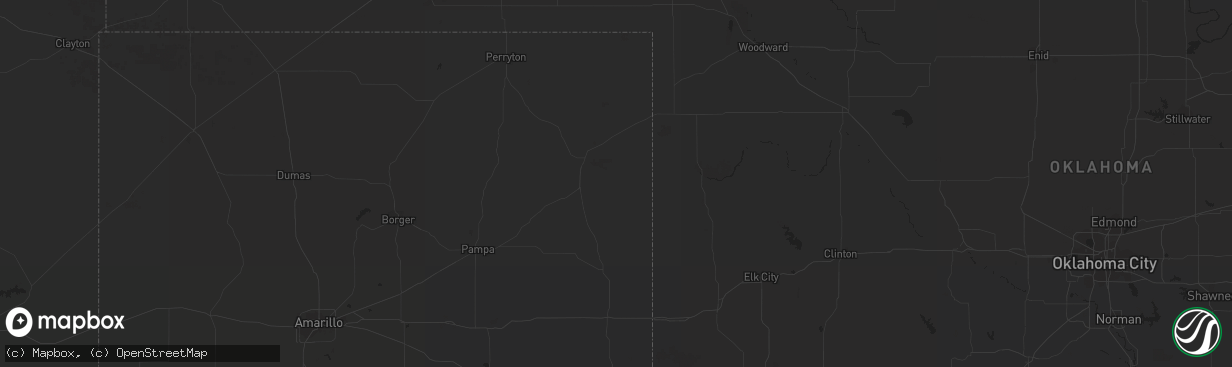 Hail map in Denver, CO on June 6, 2012