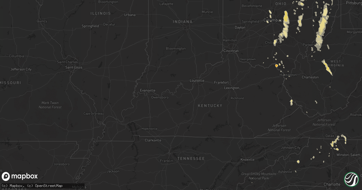 Hail map in Louisiana on June 7, 2011