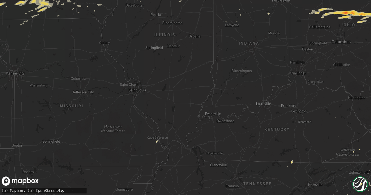Hail map on June 8, 2011