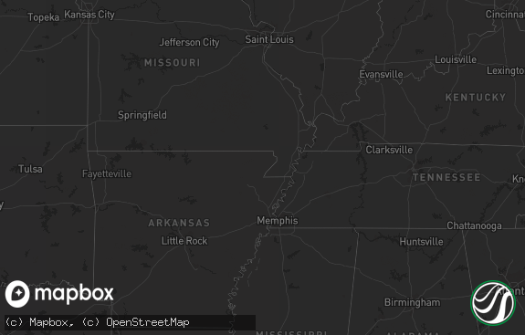 Hail map preview on 06-08-2012