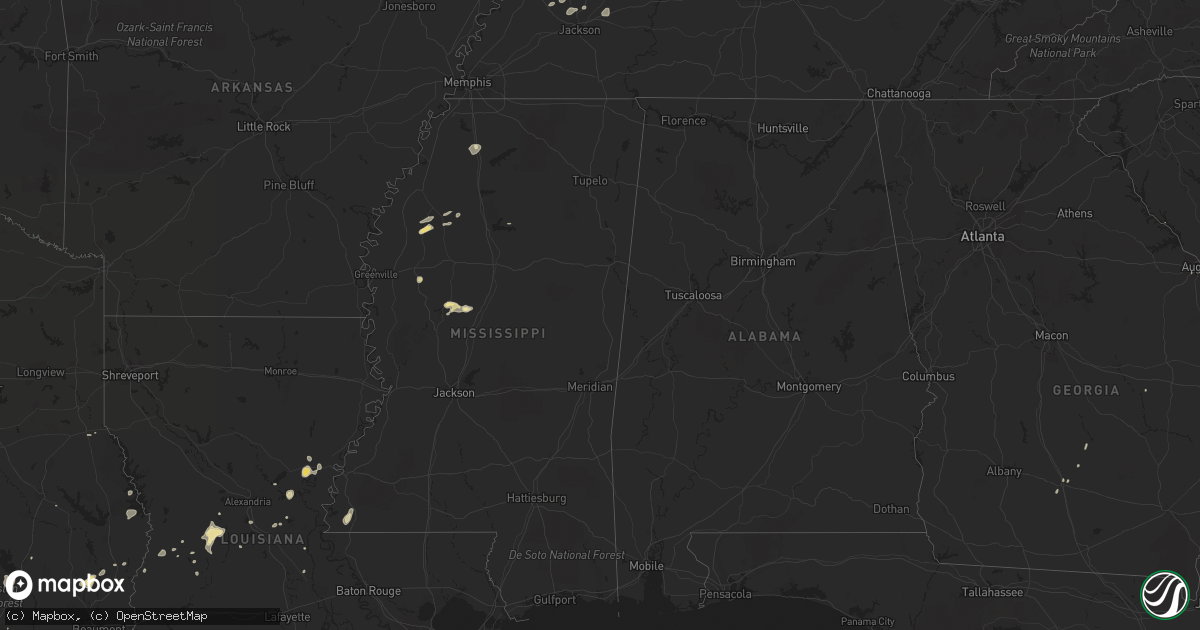 Hail map in Virginia on June 9, 2013