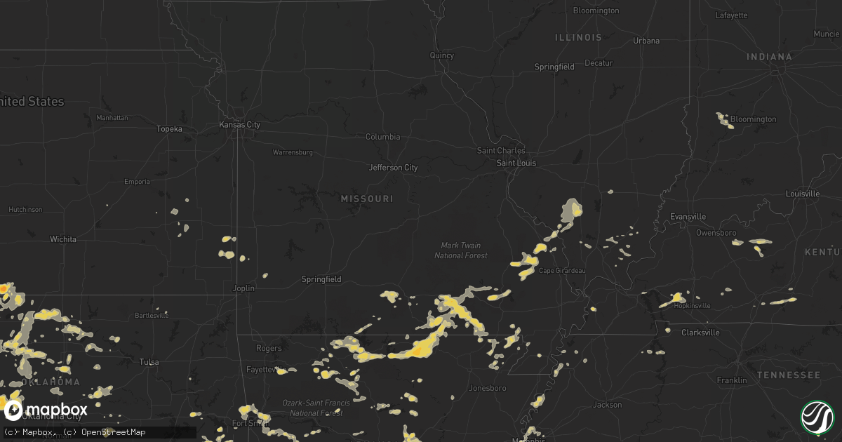 Hail map on June 11, 2011