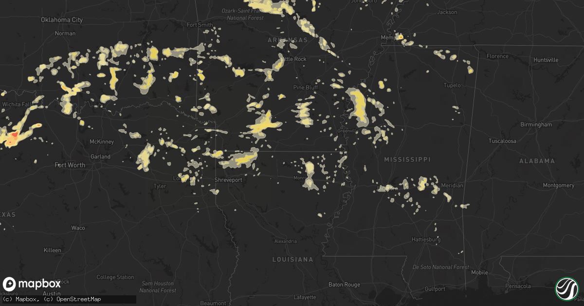 Hail map in Missouri on June 11, 2012