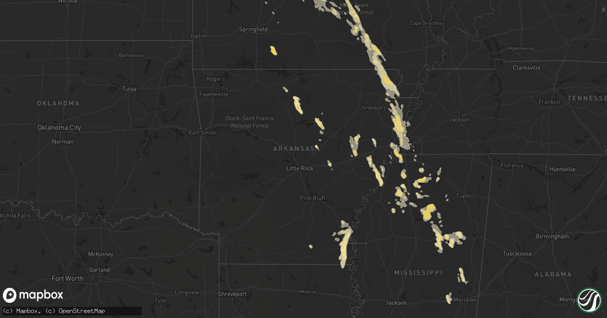Hail map in Florida on June 13, 2011