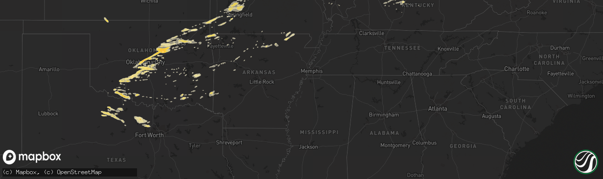Hail map in Iowa on June 14, 2011