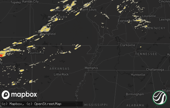 Hail map preview on 06-14-2011
