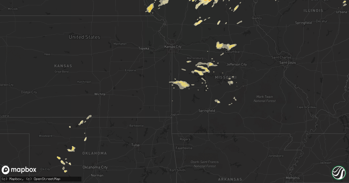 Hail map in Indiana on June 16, 2012
