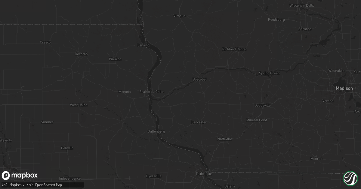Hail map in Ortonville, MN on June 17, 2012
