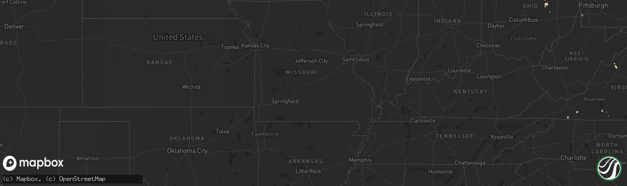 Hail map in Texas on June 18, 2012