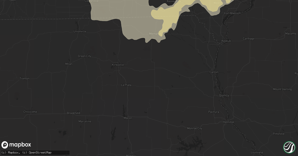 Hail map in Greenwood, IN on June 19, 2011