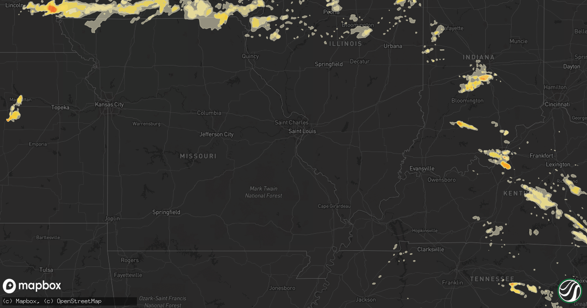 Hail map in Tennessee on June 19, 2011