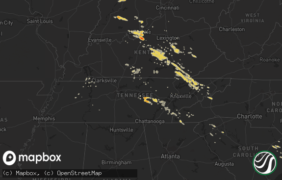 Hail map preview on 06-19-2011
