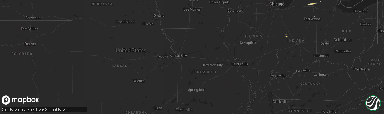 Hail map in Michigan on June 21, 2012