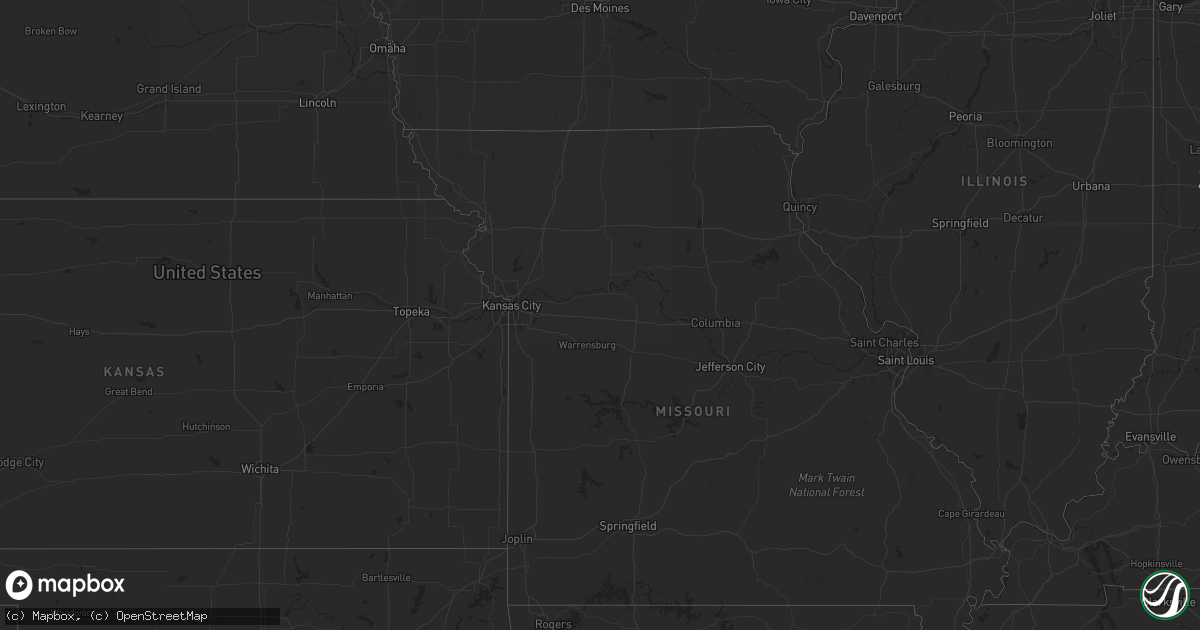 Hail map in Virginia on June 21, 2012