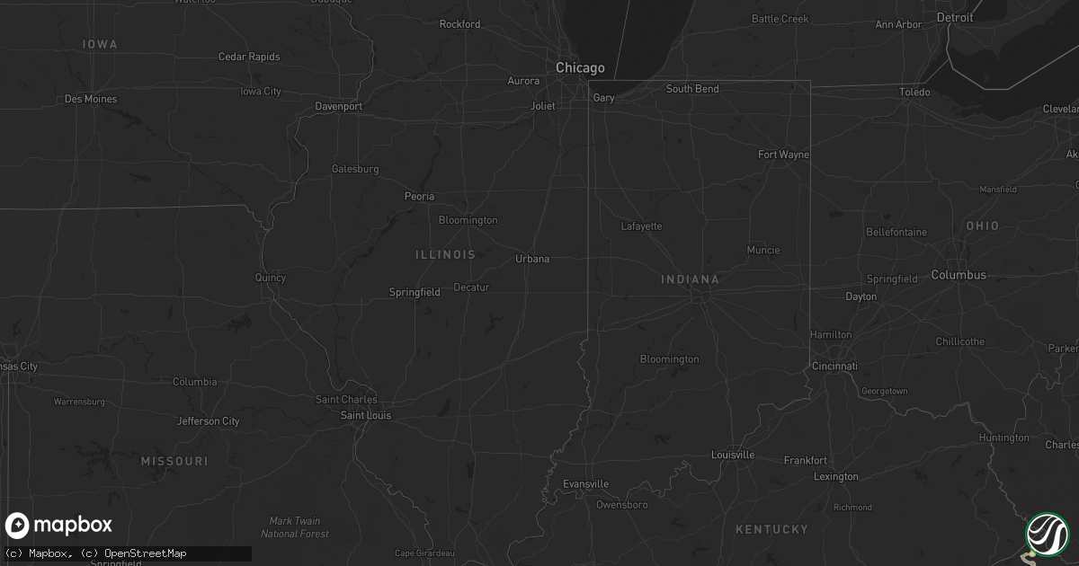 Hail map in Pennsylvania on June 22, 2012