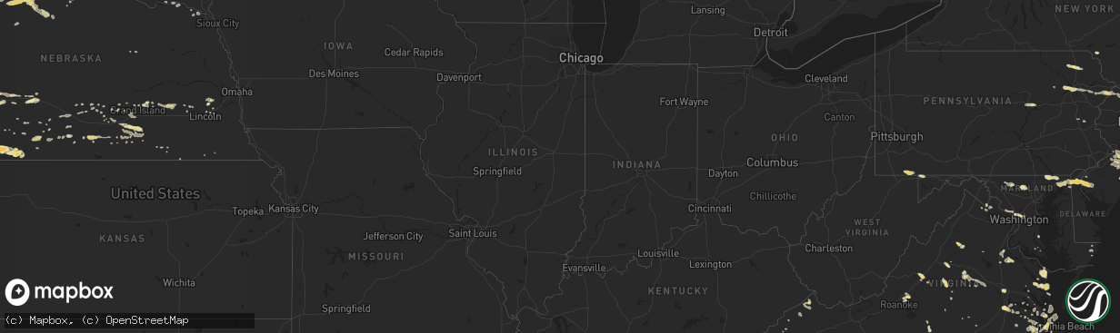 Hail map in Wisconsin on June 22, 2012