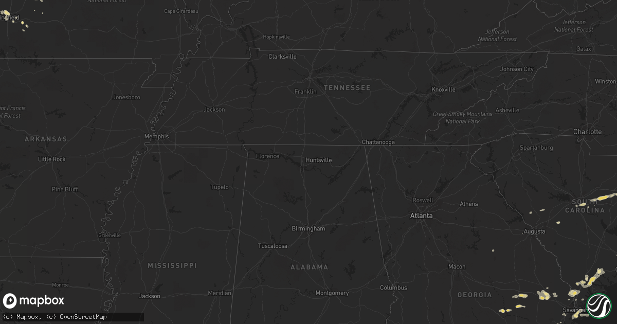Hail map in South Carolina on June 23, 2011