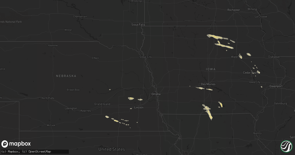 Hail map in Missouri on June 23, 2012