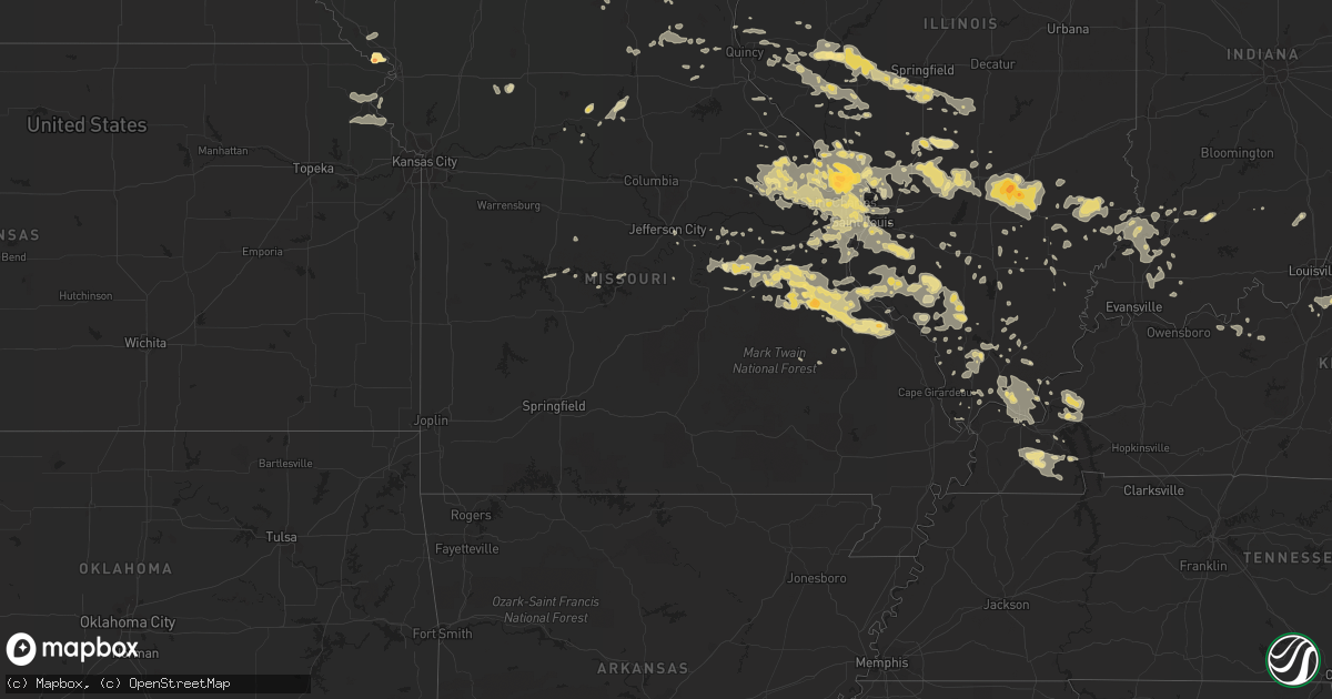Hail map in Georgia on June 25, 2011